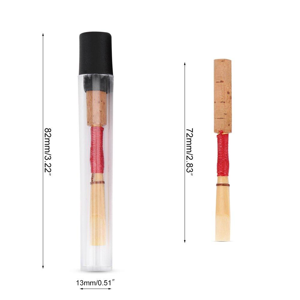 5 Handmade Medium-Strength Oboe Reeds, Perfect for Beginners, Lightweight, Portable, Easy Installation, Durable, and Easy To Use with Protective
