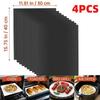 6 Stück BBQ Grillmatte Antihaftmatte Hitzebeständige Grillmatte Outdoor Backen Wiederverwendbare Grillparty-Matte 40x60cm 40x50cm 33x40cm 30x40cm
