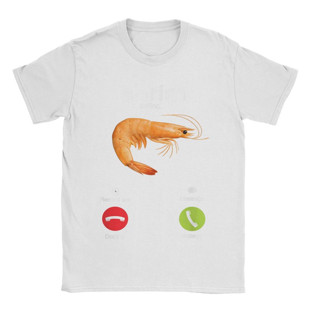Harajuku T-Shirt „Shrim is calling“ – lustiges Meme mit falsch geschriebenem Aufdruck. Beliebtes Kurzarm-T-Shirt für Herren.