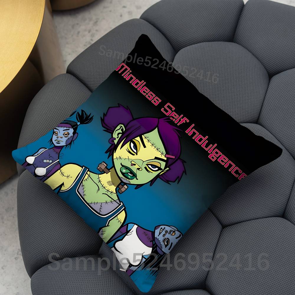 MSI MMindless Self Indulgence Pillow Case Cover Square for Decorative Cushion Bed Couch Sofa Classic Style Machine Washable
