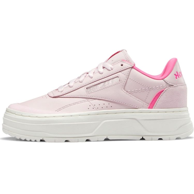 

Reebok Women s Club C Double Geo Frost Berry Chalk Atomic Pink Shoes H67829 EU 36