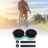 BULLSPANN 1 Pair Bicycle Handlebar Carbon Fiber Pattern Grip Tape for Road Bikes and Black and Green Tape, Anti-Slip, Shock-Absorbing, MTBs,