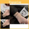 Copper Vintage Elegant Love Letter Bracelet For Women Stylish Design Geometric