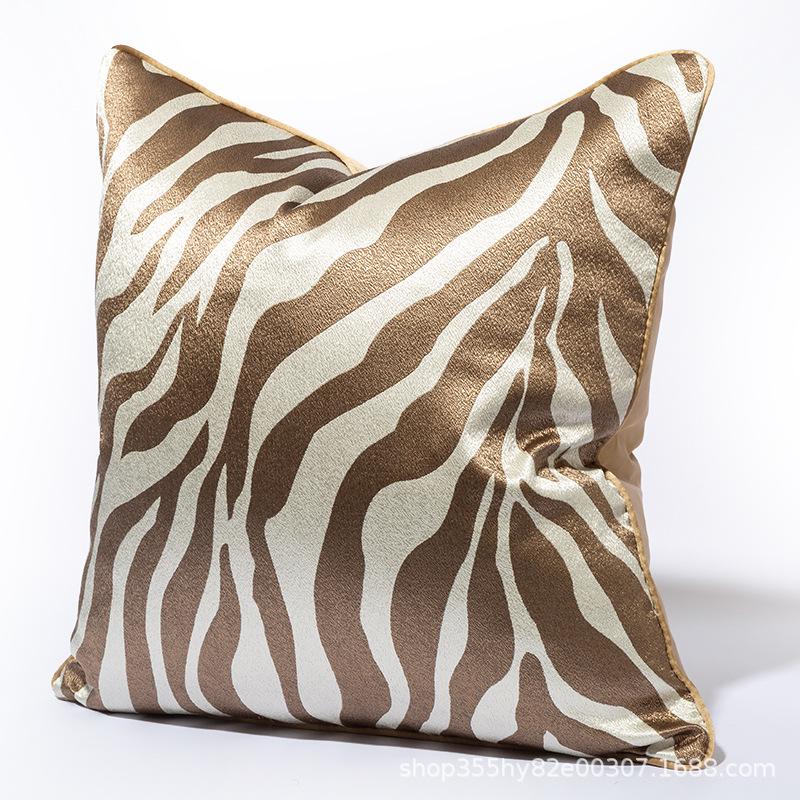 Zebra Stripe High-Precision Sofa Cushion Cover - Custom Soft Decorative Home Decor Pillow Cover
