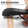 5Pcs Single Hole Punch 5/16inch Heavy Duty Hole Puncher Portable Hole Edge Banding Punching Plier Handheld Punching Tool with Limiter for Paper Cards