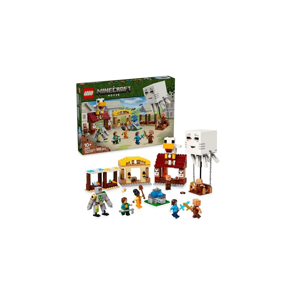 

LEGO Minecraft Ghast Attack Building Set 21273 with Blocks for Kids Ages 10-12