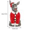 Christmas French Bulldog Resin Statue Outdoor Decoration Dog Statue Dog Figurine for Yard & Porch Decor