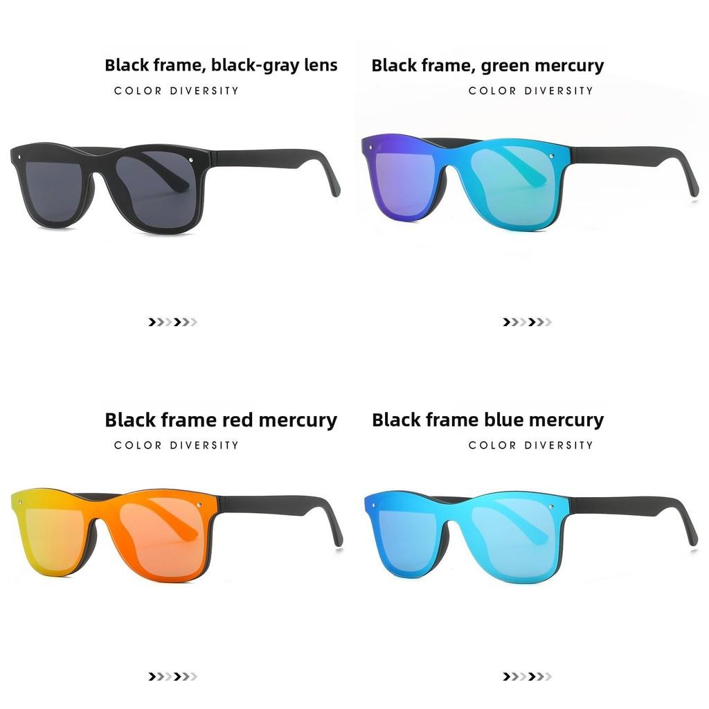 Classic Rimless Sunglasses With Protection For Outdoor Sports And Travel