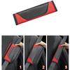 2Pcs Carbon Fiber Pattern Car Seat Belt Cover with Sponge Filling, Universal Synthetic Leather Shoulder Pad Protective Sleeve