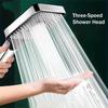 13cm Large Panel 3 Modes Adjustable Home Shower Head High Pressure Massage ShowerHead Filter Element Bathroom Accessories