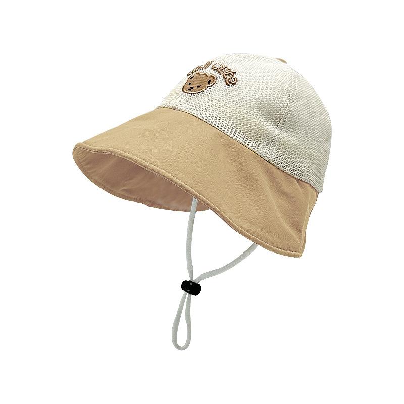 Children's Hats Summer Large Brim Fisherman's Hats  Baby Casual and Versatile Sun Hats  Boys and Girls Breathable Mesh Hats  Baseball Caps