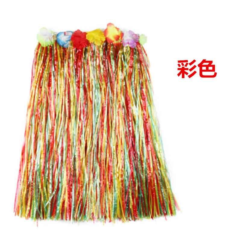 Plastic Fiber Girl Woman Hawaiian Grass Skirt Cheap Costume Flower Hula Skirt 30CM/40/CM60CM/Dance Dress Party Hawaii Beach