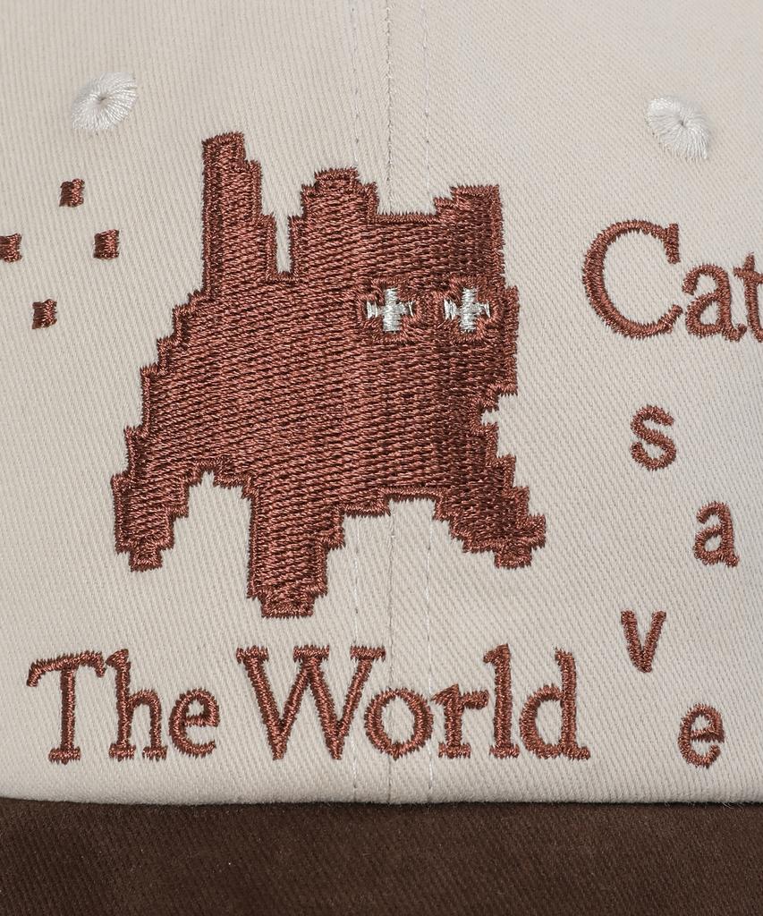 Kaesseibeudeowoldeu Pixel Art Ball Cap (Brown)
