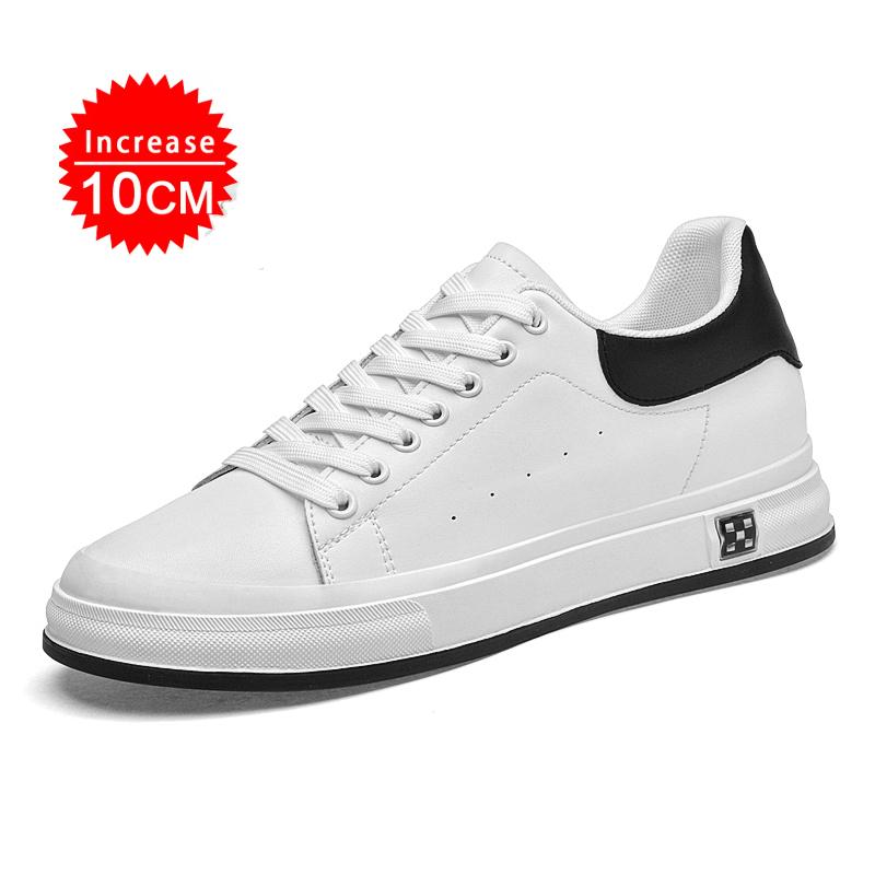Elevator Shoes Men 6cm 8cm 10cm Lifting Board Shoes White Platform Male Sneakers Hidden Height Increase Sports Casual Shoes 2026