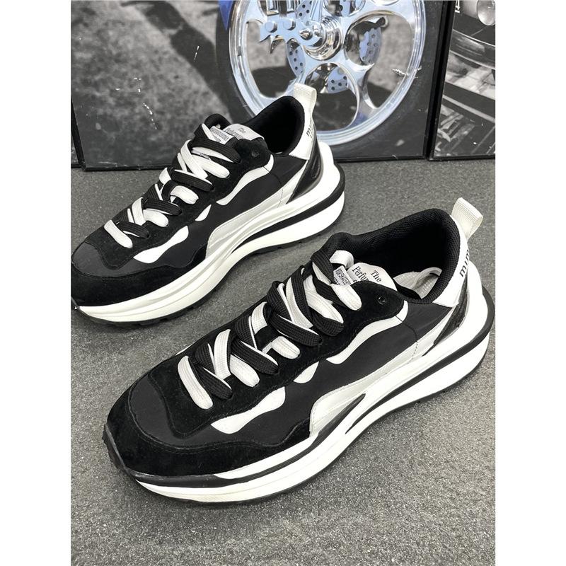 Spring and summer leather waffle shoes original dad shoes four seasons tide child leisure sports bc