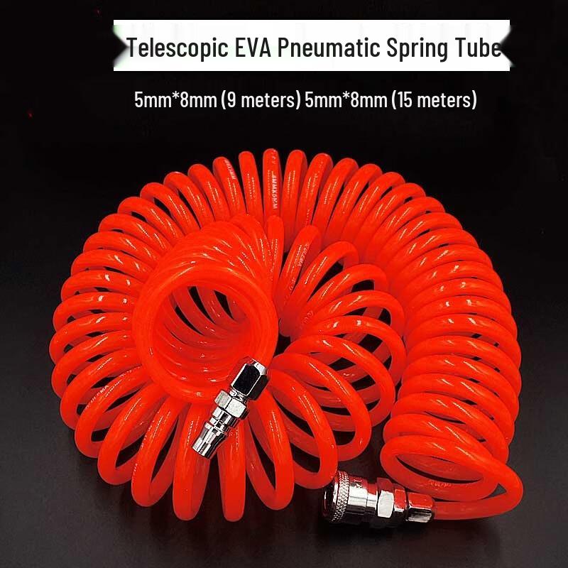 Pneumatic PU Retractable Air Hose CN plug (adapter included)