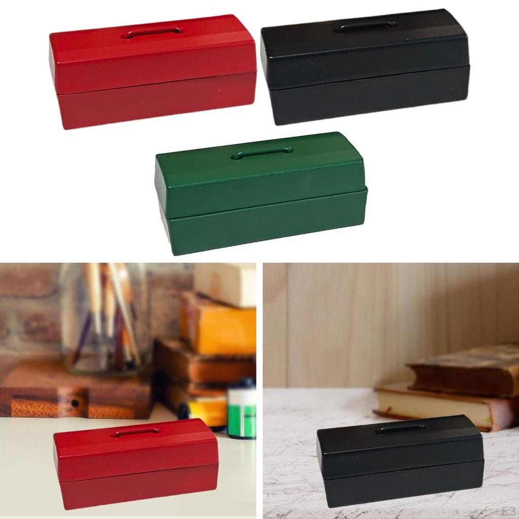 1/12 Dollhouse Tool Box Accessories Mini,Alloy,Life Scene,Ornament Micro Landscape Decor