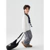 Kids Casual Loose Long Sleeve Solid Cotton Bottoming T Shirt For Boys And Girls