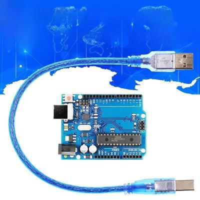 Offizielles UNO R3-Entwicklungsboard mit MEGA328P und USB-Kabel