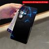 2DFlat Samsung phone case Glowing Blue Hexagon Geometric Phone Case Applicable to Galaxy S22 S23 S24 S25ULTRA S26 A12 A13 A14 A15 A16