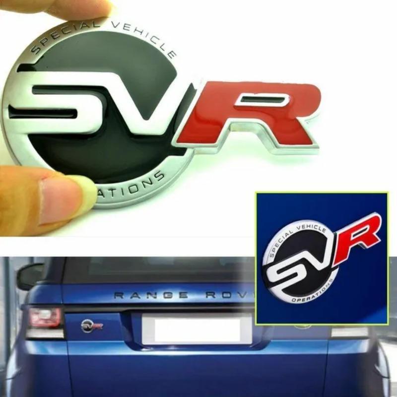 Details Zu   NEW SVR Metal Emblem Badge Sport Supercharged Boot Sticker Fit Land Range Rover