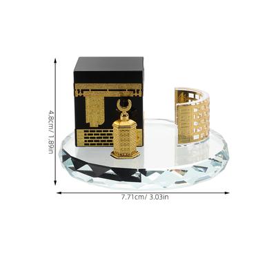 Elegant Crystal Islamic Home Decor Handicraft Showpiece Ideal Gift for Saudi Arabia Friends Family Crystal
