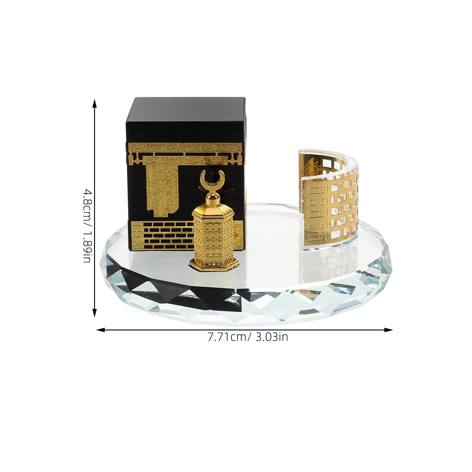

Elegant Crystal Islamic Home Decor Handicraft Showpiece Ideal Gift for Saudi Arabia Friends Family Crystal CHINA