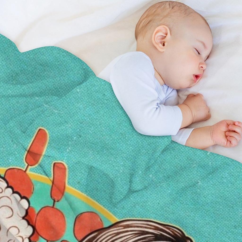 LITTLE BABY CHEESES Throw Blanket Travel Warm Soft Plush Plaid Furry Blankets