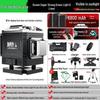 12-Line Green Laser Level with Automatic Leveling for Walls and Floors
