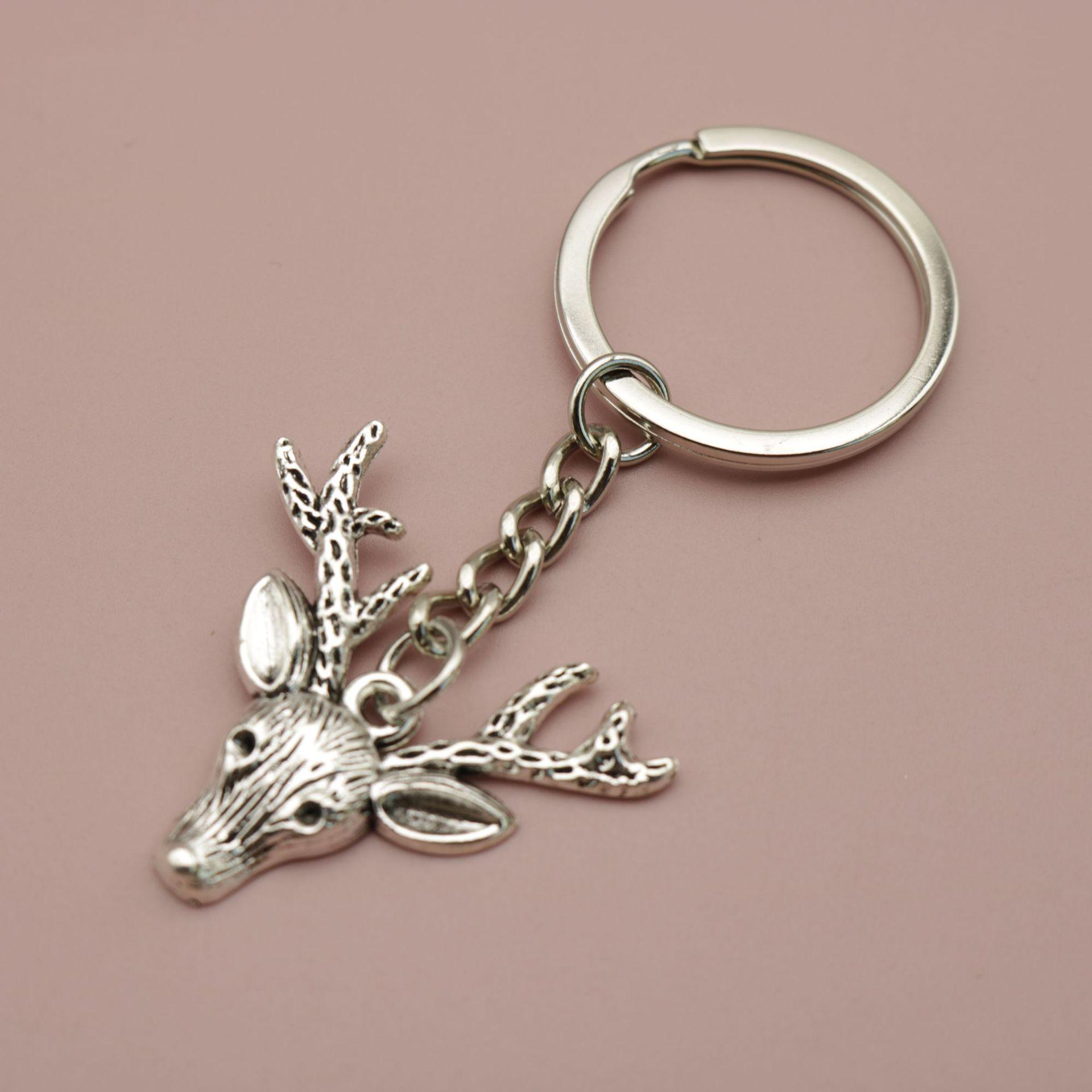 Xiyin Hot-Selling Simple Deer Head Pendant Keychain Jewelry