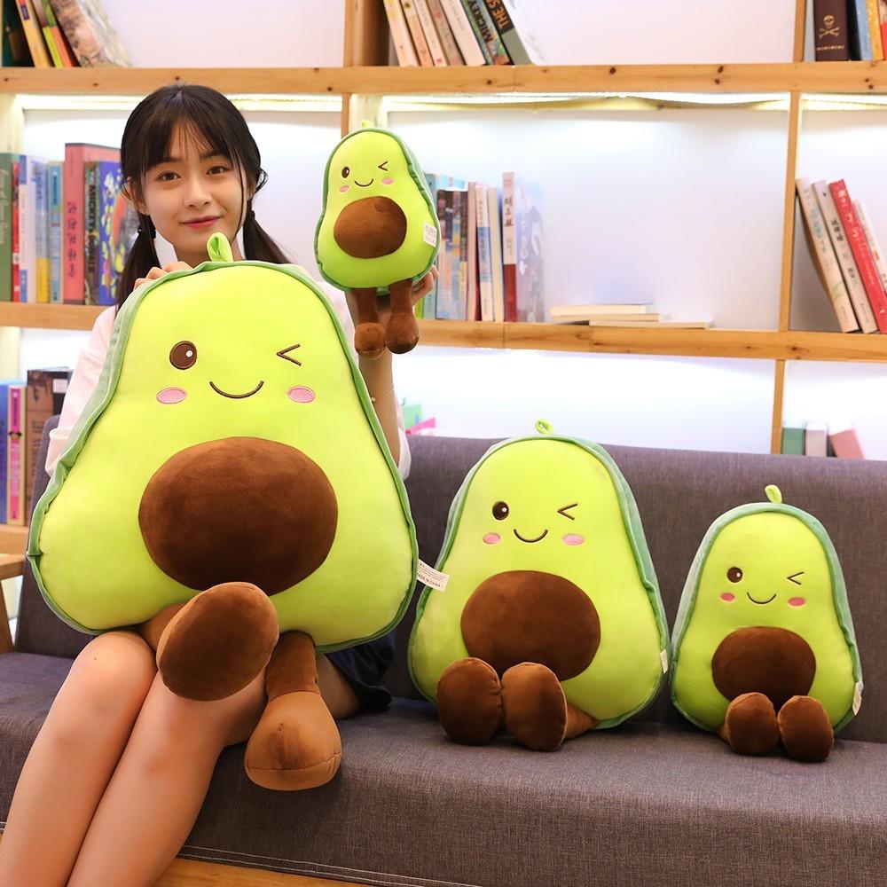 Entzückendes Avocado-Plüschkissen-Puppe Mit Weicher Kurzer Plüschfüllung Ideal Für Mädchen