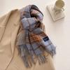 Winter Warmer Thickened Scarf For Women Men Autumn 50*200Cm Tassel Pashmina Shawl Elegant Faux Cashmere Warps Ladies Blanket