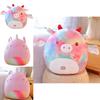 Cute Cartoon Animal Rainbow Unicorn And Pig Pillow Cushion Soft Plush Toy For Girls 35cm
