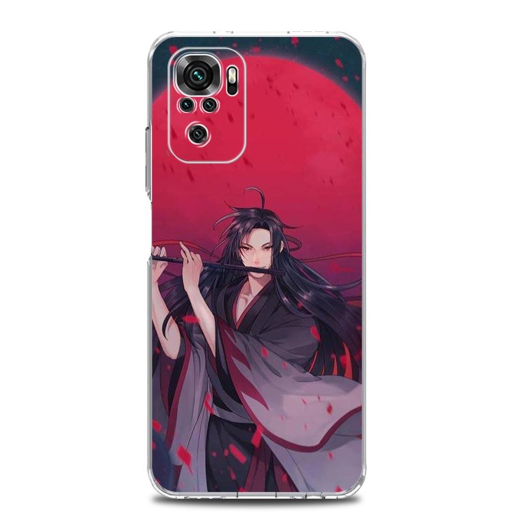 Anime Mo Dao Zu Shi Wei Wuxian Soft Phone Case For Xiaomi Redmi Note 12 11 9S 9 8 10 Pro Plus 7 8T 9C 9A 8A K40 Gaming Cover