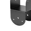 4 Stück Pfostenkappen Verbindungsbügel Pfosten mit Balken verbinden Pfostenoberteil Schwerlast-Befestigung Balkenschuh Metall Pergola-Verbinder