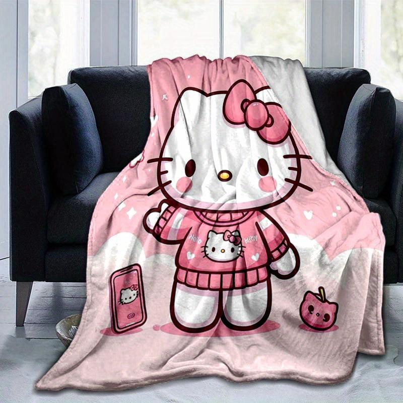 1pc. Cute Hello Kitty Pink Blanket - Perfect for Home, Office, Outdoor Use & Gift Ideaz0411247