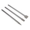 3 Piece Chisel Set Point Flat Scaling Chisel Rotating Hammer Drill Attachments for Concrete Stone