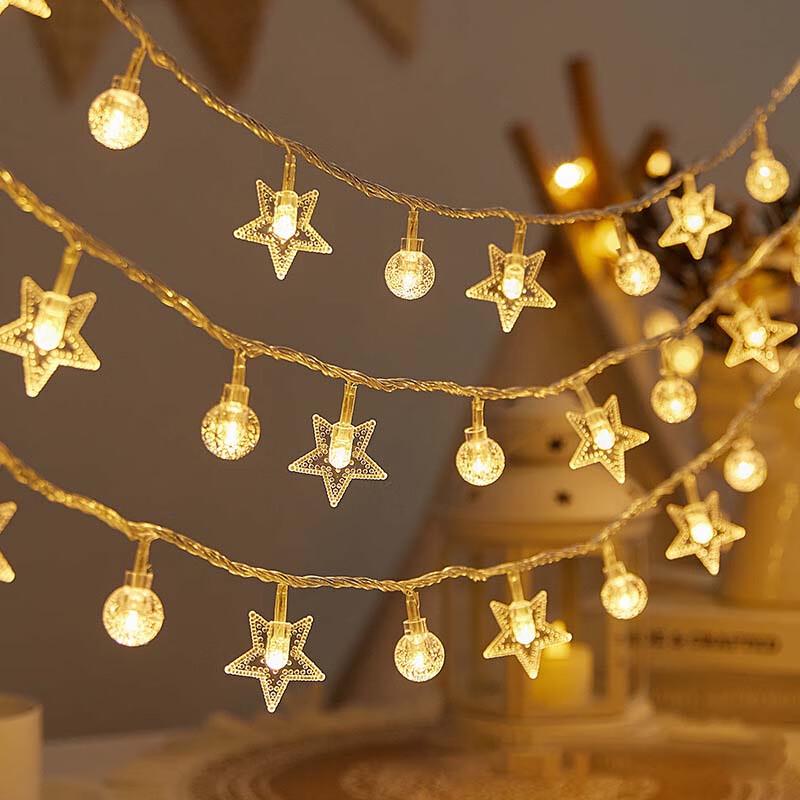

Christmas Star & Bubble String Lights