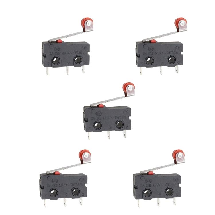 Gehäuse schwarz Mikroschalter-Baugruppe, KW11 KW12 Taster-Steuereinheit mit Metallkontakten und Beschriftungskörper