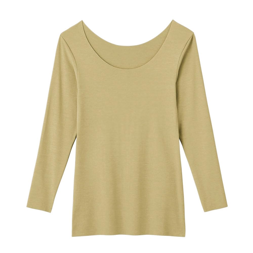 

Gunze SAi SA2246 Long Sleeve Soft to the and Hard to Show Through Sweet Yellow Women s Innerwear, Touch, Moisturizing, Outerwear,