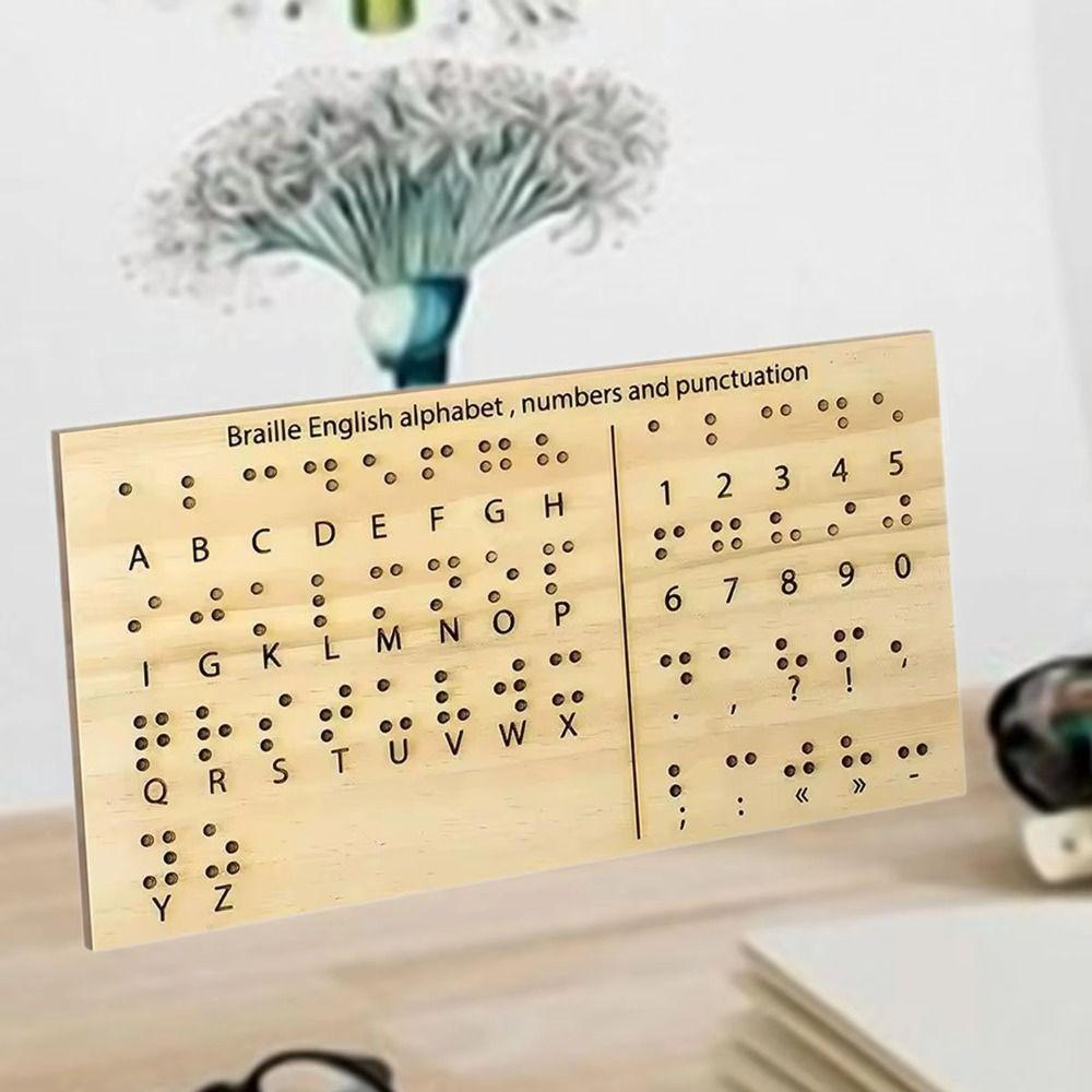 Lightweight Braille Board Compact Size Teaching Aid Portable Educational Tool Touch Based