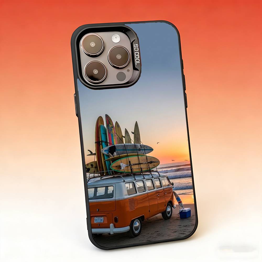 

Combi Van Surf Phone Case For iPhone 17,16,15,14,13,12,11,Pro,Max,Plus,Mini,SE,Air Matte Shockproof Case iPhoneXR