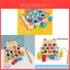 Wooden Childrens Magnetic Fish Catching Toy For Early Education And Focus Development