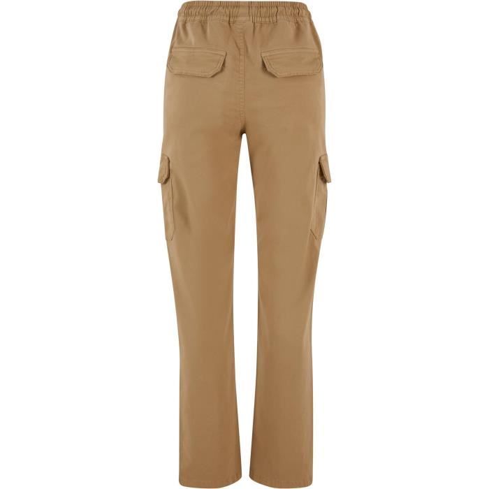 Pantalon Cargo - Urban Classics - Twill - Taille Haute - Beige - Confortable Et Tendance