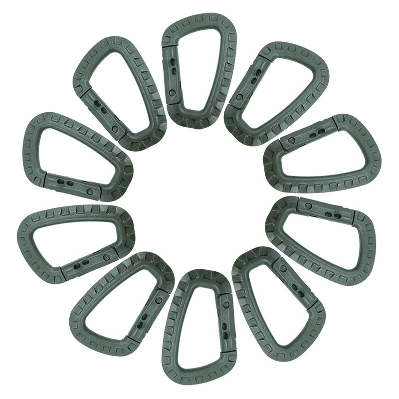Rucksack Schnalle Schnelle Karabiner Kunststoff Haken D Form Mosqueton EDC Getriebe Für Outdoor Camping