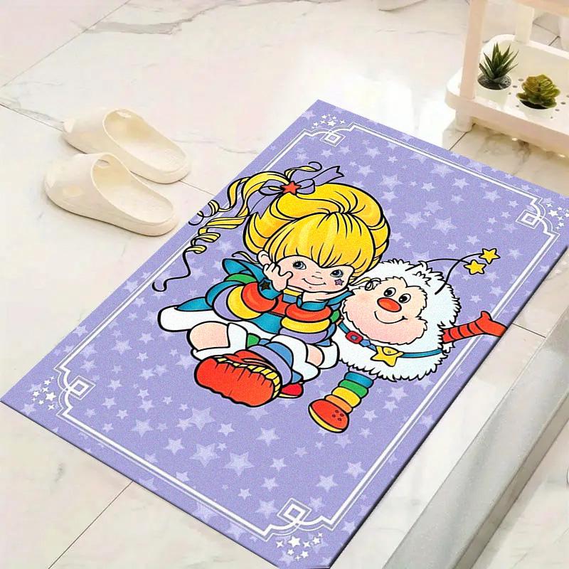 Rainbow Brite Carpet Rug for Living Room Bedroom Home Sofa Decoration,Kids play Non-slip Floor Mat