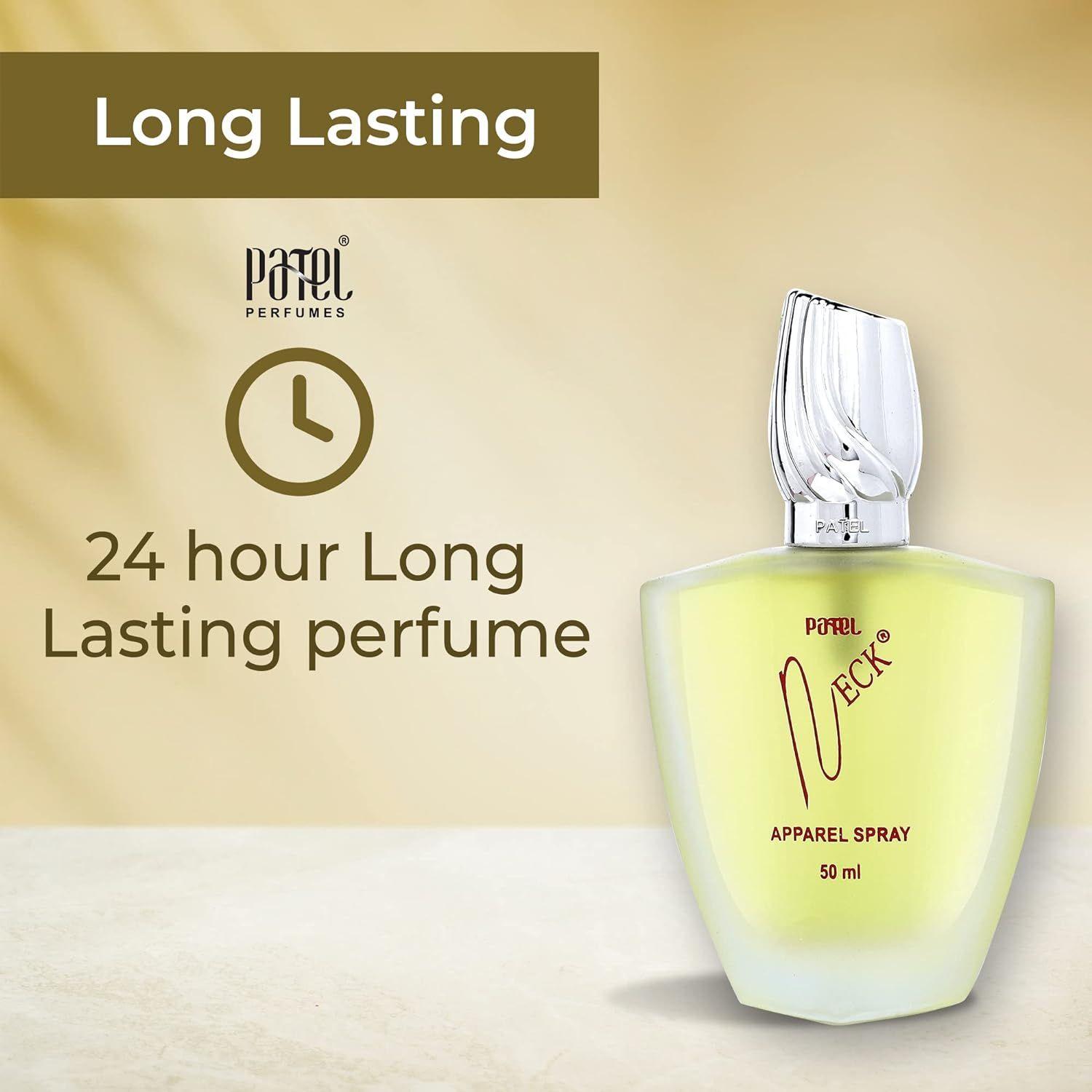 

PATEL PERFUMES Спрей для одежды премиум-класса на шею для стойкого аромата (50 мл), Свежий, Унисекс 100ML