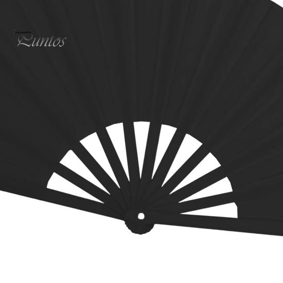 2ks jednobarevný skládací ventilátor kung-fu pódiový taneční výkon velký ruční ventilátor přenosný lehký letní chladicí ventilátor dekorace párty příslušenství