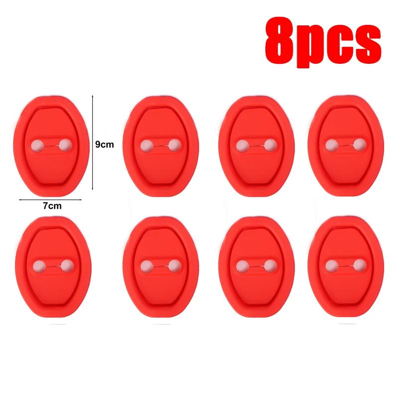 Universal Car Door Mute Shock Absorbing Pad Silicone Doors Lock Buckle Bumper Cars Locks Protective Accessories Automotive Parts