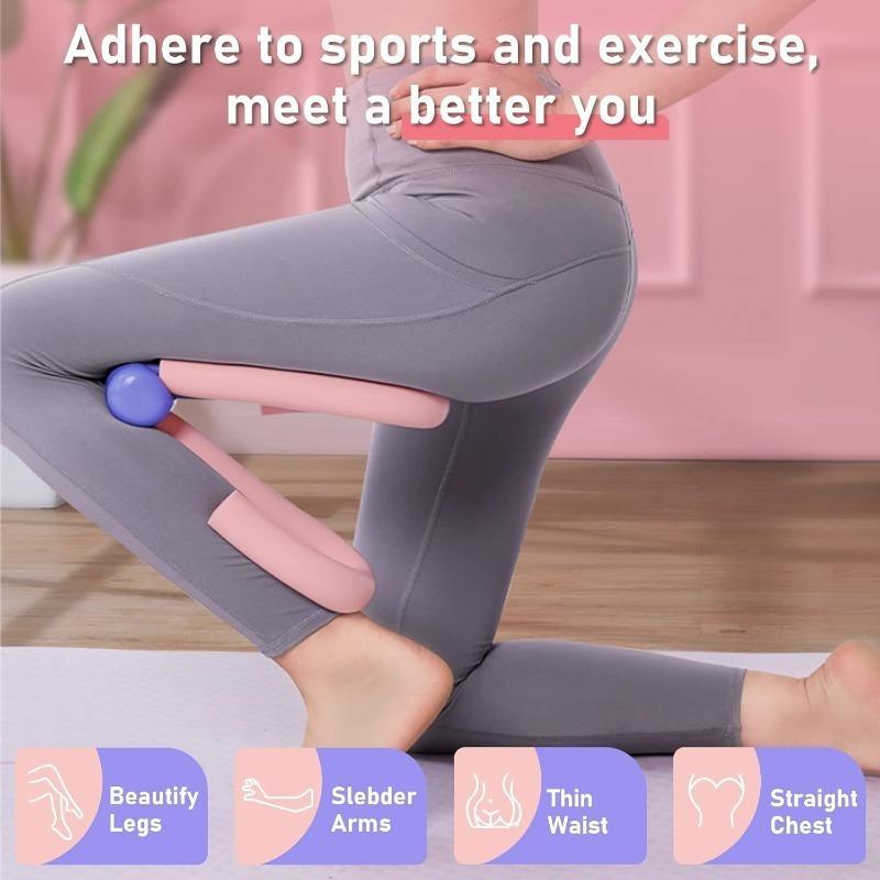 

1pc Soft Pink Leg Clamp for Fitness and Training - Comfortable Foam Material, Enhances Muscle Definition, Muscle Training Tool, Workout Accessories рожевий